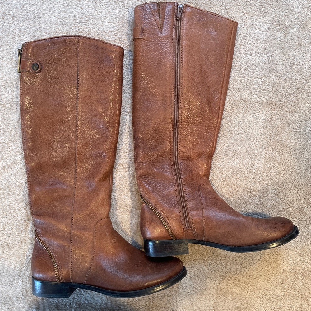 Arturo Chiang Brown Leather tall Boots